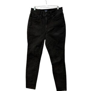 J.Crew Black Curvy High Rise Skinny Jean size 10